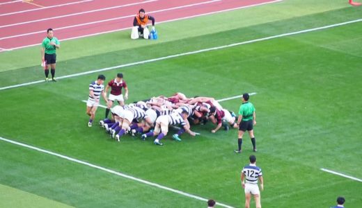 2020.1.11 大学ラグビー決勝 早明戦 後半10分 早稲田WTB古賀君のトライ