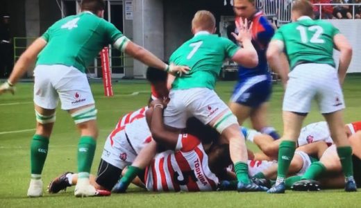 ラグビー日本代表VSアイルランド