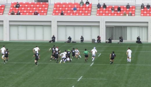 2020ラグビー大学選手権　天理VS流経　天理先制T