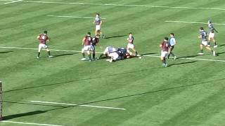 2016ラグビー大学選手権　同志社 vs 早稲田 﨑口・同大３本目Ｔ