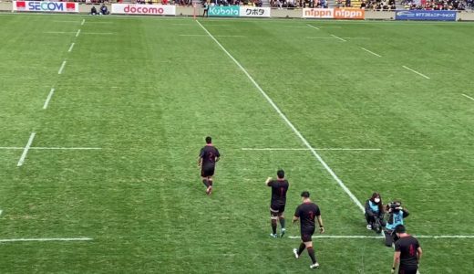 第57回　全国大学ラグビー選手権　準々決勝　明治VS日大　選手入場