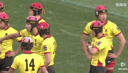 第100回全国高校ラグビーフットボール大会  1回戦   外国人トライシーン