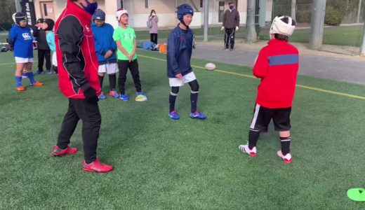 津山ラグビースクール1月31日練習