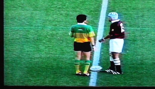 早稲田ラグビー　2001年　早明戦　最後５分間　ギリギリの攻防