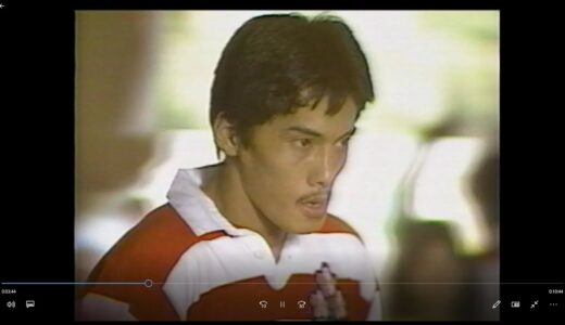 1984年(昭和59年) ラグビーテストマッチ　日本代表 対　フランス代表　平尾誠二