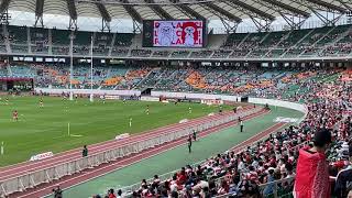 試合前の興奮！！　日本代表vsサンウルブズ　ラグビー日本代表　エコパスタジアム