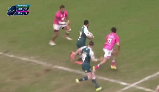 【ラグビー】ごぼう抜き！最高峰のステップとスピードが合わさると誰もついて来れないんだw【ステップ】