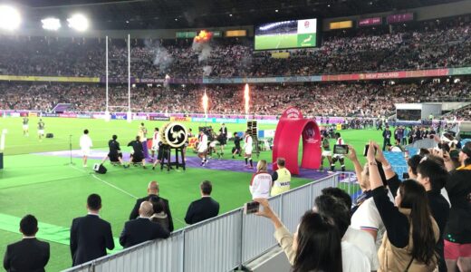 選手入場 ラグビーワールドカップ2019 決勝 イングランド代表 南アフリカ代表 和太鼓 @横浜国際総合競技場 Rugby World Cup 2019 Final Yokohama Wadaiko