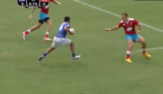 【ラグビー】ラガーマンの爽快なスピードランからのトライが素晴らしい！【トライ】