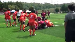 2019年ラグビー関東大学リーグ戦2部 立正大学VS國學院大學（前半）