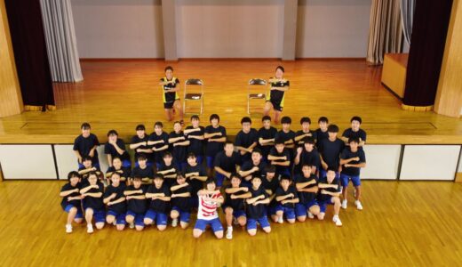 ラグビー女子日本代表へ甲子中ハカでエールを贈る(2021 08 25)