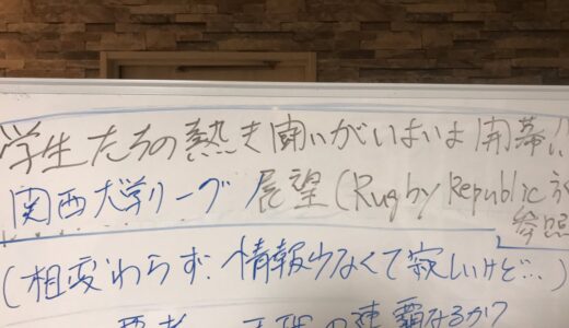 2021関西大学ラグビーリーグ展望　rugbyRepublic記事参照