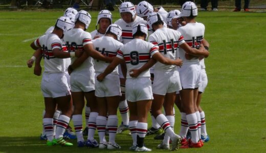 えひめ国体　少年ラグビー　大阪府vs神奈川県　前半　スカイフィールド富郷　10月1日　愛媛国体