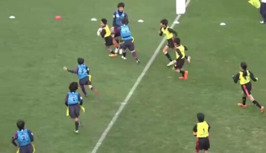 第11回全国小学生タグラグビー選手権大会 Aグラウンド Eプール 5試合目後半