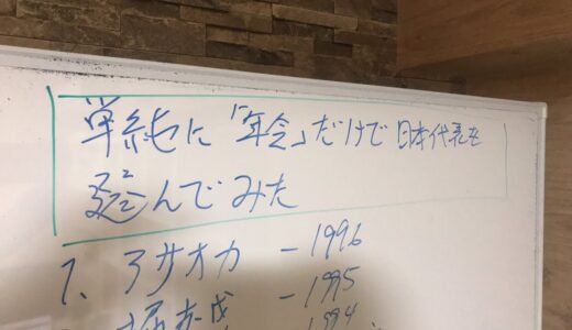 単純に年齢・若さ　だけでラグビー日本代表を選んでみたw