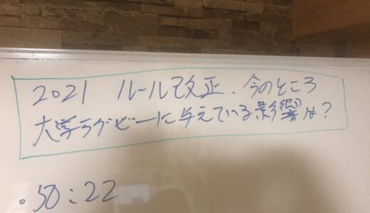 2021ルール改正　今の段階で大学ラグビーに与えている影響は？