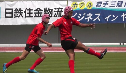 2018年6月23日北上市ラグビーフェスティバル中学校強化試合