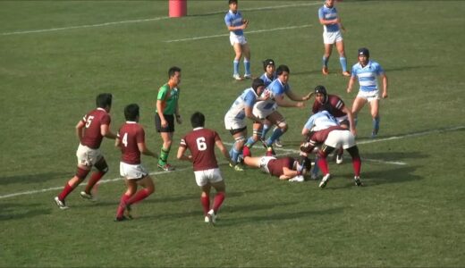 2017全国地区対抗大学ラグビー準決勝　前半　東京学芸大対鹿児島大