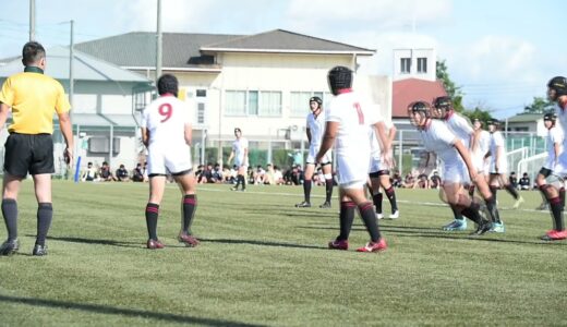 早稲田佐賀ラグビー部初陣、鳥栖工と対戦（2021年10月17日）