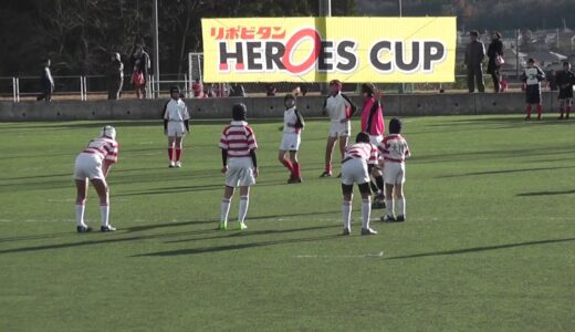 小学生ラグビー　富山ラグビースクール（赤）ＶＳ　豊橋ラグビースクール（白）