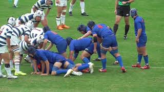 前半２１分　長崎北陽台得点シーン①　第１０１回　全国高校ラグビー大会長崎県大会　決勝戦　北陽台ＶＳ長崎北　かきどまり陸上競技場　２０２１１１２３