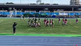 【ラグビー】法政大学ー大東文化大学ターンオーバーの応報から独走トライ