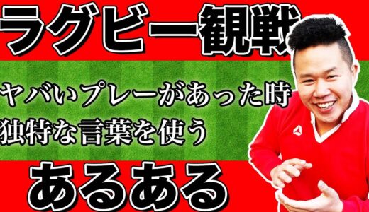 ラグビー観戦あるある