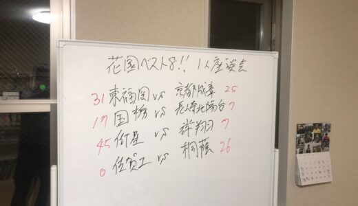 Aシードの貫禄＋悲願の初ベスト4！準々決勝1人座談会　＜東福岡vs京都成章＞＜國學院栃木vs長崎北陽台＞＜東海大大阪仰星vs常翔学園＞＜佐賀工業vs桐蔭学園＞ 第101回全国高校ラグビー花園