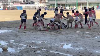 令和三年度大阪市北地区ラグビー新人大会相生対大桐　後半一部のみ
