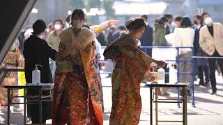 花園ラグビー場で成人式　大阪府東大阪市