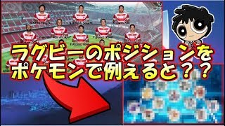 【ＲＷＣ2019】ラグビーのポジションをポケモンで例えるとどうなる？？