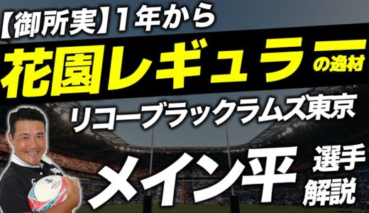 【リコーブラックラムズ】メイン平選手を徹底解説【ラグビー】