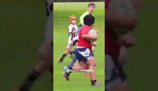 This Kid Destroyed A Whole Team 😱 - Rugby #shorts